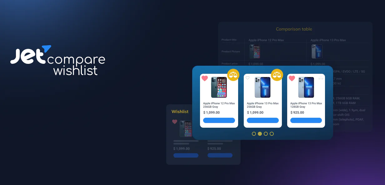 JetCompareWishlist 1.5.10 - Elementor WordPress Plugin